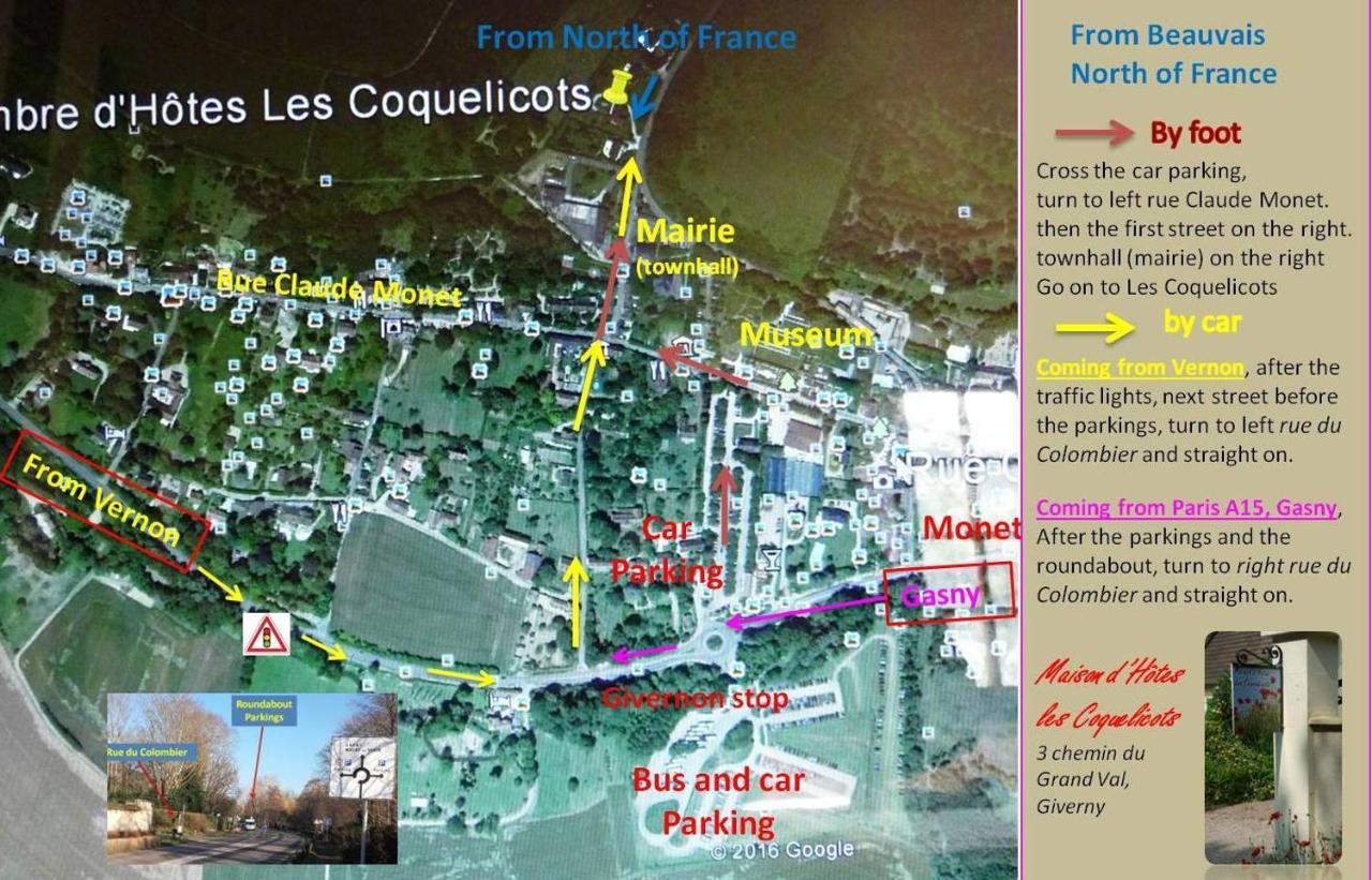 Maison D'Hotes Les Coquelicots Giverny Kültér fotó